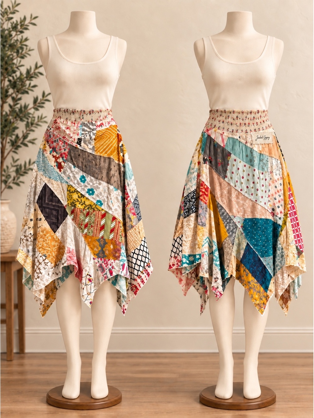 NEW Jaded Gypsy Patchwork Skirt — Size S/M